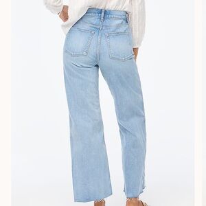 Jcrew Factory wide-legged crop jean, all-day stretch, Size 33, SpringStorm Wash